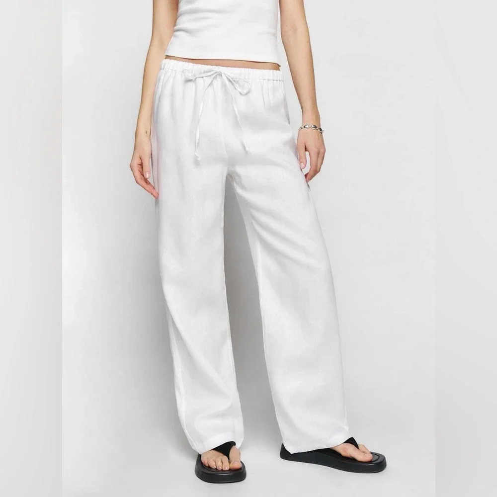 Reformation Olina linen pants - size s